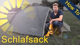 HOW TO  Schlafsack einpacken leicht gemacht [upl. by Whallon]