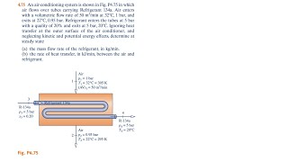 475 An airconditioning system is shown in Fig P475 in which air flows over tubes carrying [upl. by Ebocaj]