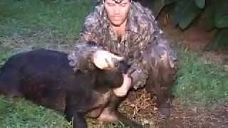 Cross bow hunting in Hawaii with quotFull Boar Adventuresquot [upl. by Esiled375]