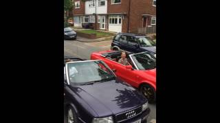 1st Audi 80 CabrioletConvertible Soft Roof Speed Closing World Championship [upl. by Virendra]