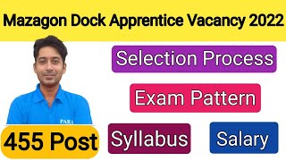 Mazagon Dock Apprentice Recruitment 2022  MDL Apprentice Syllabus  Exam Pattern  Salary [upl. by Noonberg854]