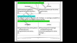 EOAE  Chap 3 Partie 56  La stratégie de différentiation amp la domination par les coûts [upl. by Neetsuj906]