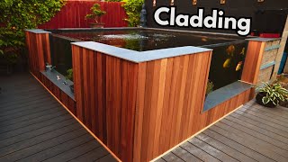 Blocks To Beauty STUNNING Red Cedar KOI POND Cladding [upl. by Eerrehc110]