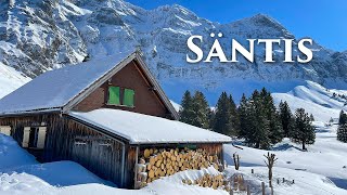 Säntis Switzerland 4K  Heavy Snowfall in the Swiss Alps  A Fairytale Winter Wonderland ❄️ [upl. by Dahcir]