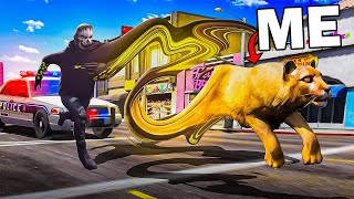 Shapeshifting Animals Destroying Cops In GTA 5 RP [upl. by Meara]