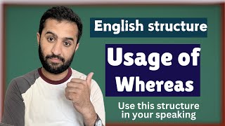 Usage of Whereas  Learn English through Hindi and Urdu [upl. by Demodena]