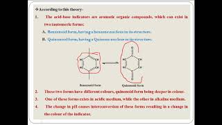 Quinonoid theory of acidbase indicators [upl. by Annaiviv]