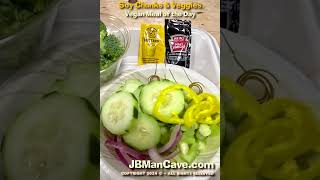 SOY CHUNKS and VEGGIES VEGAN FOOD JBManCavecom Shorts [upl. by Caniff]