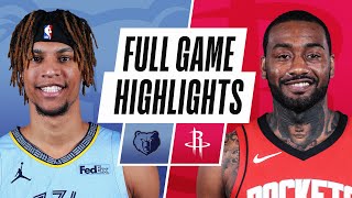 GRIZZLIES at ROCKETS  FULL GAME HIGHLIGHTS  February 28 2021 [upl. by Ronna]