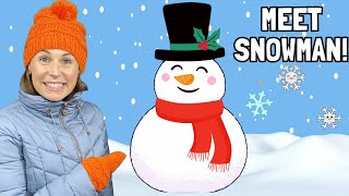 Im a Little Snowman  Video for Kids  Five Little Snowflakes Poem  Happy Youre Here [upl. by Naie]