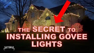 The SECRET to installing Govee Permanent Lights How to Holiday Decorations Using 3M VHB tape [upl. by Icyac73]