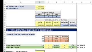 Formato Calculo de Finiquito en Excel Bolivia [upl. by Kerwinn]