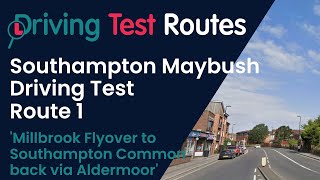 Southampton Maybush Driving Test Route 1 [upl. by Mcspadden392]