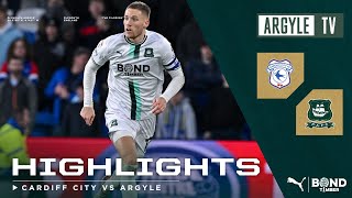 Cardiff City v Plymouth Argyle highlights [upl. by Roer]