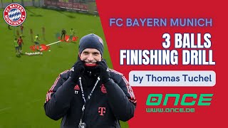 FC Bayern Munich  3 balls finishing drill by Thomas Tuchel [upl. by Fawcett673]