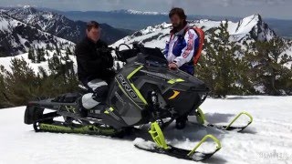 2017 Polaris ProRMK 174 Snowmobile Review [upl. by Kylen]