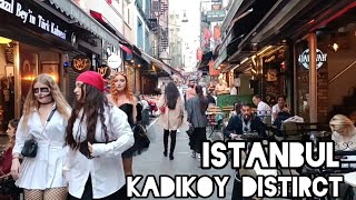 istanbul 2023 kadikoy asian side city center walking tour istanbulturkeystreetwalking [upl. by Abrahan]