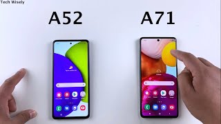 SAMSUNG A52 vs A71 Speed Test [upl. by Nytsud19]