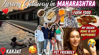 Ghar Abhi tak nahi bana 💔 Luxury Family Weekend Getaway PET FRIENDLY in Maharashtra TravelWSar [upl. by Anilram]