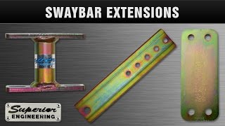 Swaybar amp Brake Proportioning Brackets by Superior Engineering [upl. by Iadam]