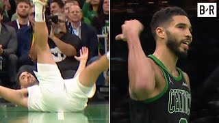 Jayson Tatum Sends Georges Niang Flying on 3Q BuzzerBeater  2024 NBA Cup [upl. by Nohs19]