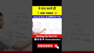 parts of brain  मस्तिष्क के भाग  Biology GK  Biology By Ravi Sir [upl. by Leizo736]