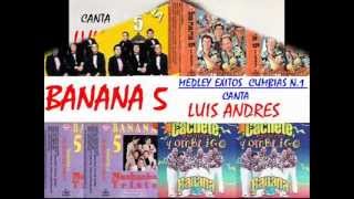 BANANA 5 canta Luis Andres la voz fiestera MIX CUMBIAS FULL N°1 [upl. by Braasch]