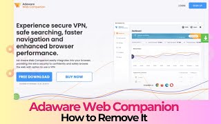 Adaware Web Companion  How to Uninstall It Guide [upl. by Edualcnaej]