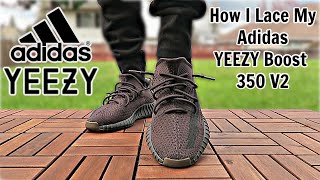 How I Lace My Adidas Yeezy Boost 350 V2 [upl. by Desdee114]