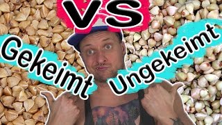 Buchweizen gekeimt vs ungekeimt  ProteingehaltPhytinsäureZuckerFettOracwert [upl. by Llerahc]