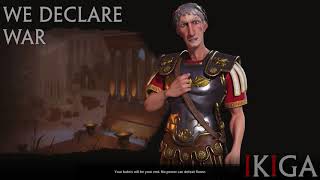 ROME  TRAJAN THE ROMAN EMPEROR ALL VOICED QUOTES amp DENOUNCE  CIVILIZATION VI  CIV VI [upl. by Bartel]