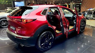 New 2024 Mazda CX 30 20L Luxury SUV Red Color  Exterior and Interior Details [upl. by Itsa]