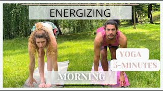 Morning yoga wake up your body in 5 minutes [upl. by Naerda]