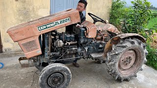 Restoration old Japanese Kubota Zl 2201 tractor  Restore Kubota tractor engine [upl. by Ellehcam]