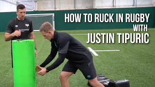 How to Ruck in Rugby Advanced Level with Justin Tipuric [upl. by Wernda910]