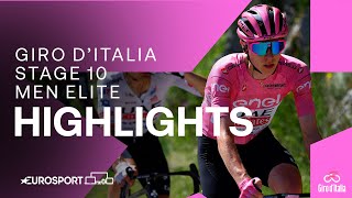 A WIN TO REMEMBER 🥹  Giro DItalia Stage 10 Race Highlights  Eurosport Cycling [upl. by Adnuahs532]