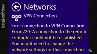 🛡️ Error 720 VPN connection fix [upl. by Ahsinrad]