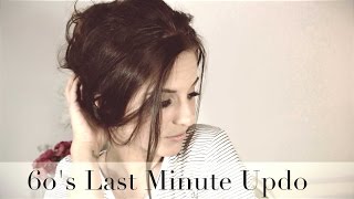 Very fast 60s UPDO  Retro look Hochsteckfrisur  Brigitte Bardot Hair Tutorial [upl. by Ade]