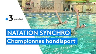 Natation synchronisée  deux rémoises championnes du monde handisport [upl. by Otrebireh]