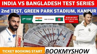 How to book india vs bangladesh 2nd test ticket Kanpur Green Park stadium [upl. by Ayhtin716]