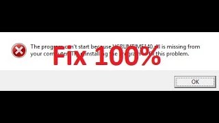 VCRUNTIME140dll is Missing Error Fix All Windows Fixes [upl. by Ierdna]