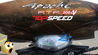 Apache 200 Velocidad Máxima Top speed😱🚀 [upl. by Shel]