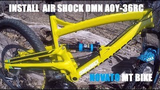 MTB  DNM REAR AIR SHOCK INSTALL AOY36RC  DIAMONBACK ATROZ  BRONX NY [upl. by Krystalle582]