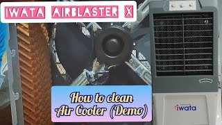 Demo  How to Clean Air Cooler Testing of Water Pump  IWATA AIRBLASTER X [upl. by Airamas]