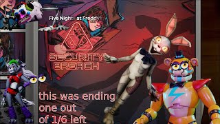 Five nights at freddys security breach ending one thank you for 400 subscribers [upl. by Reivax176]