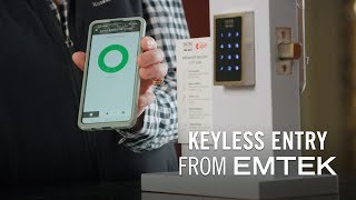 Emtek EMpowered Wireless Motorized Keypad Lock Available at Kuiken Brothers in NJ amp NY [upl. by Bond]