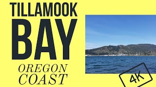 Tillamook Bay from drone footage on the Oregon Coast  4K [upl. by Atekahs]