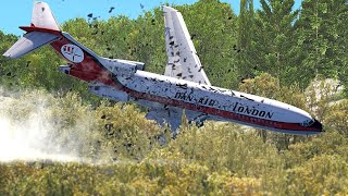 😱B727 How He Fell on La Esperanza Mountain DanAir Flight 1008 Los Rodeos Airport Tenerife [upl. by Narud]