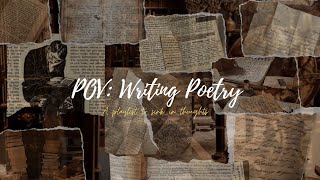 POV  Writing Poetry in the dark [upl. by Ayekan]