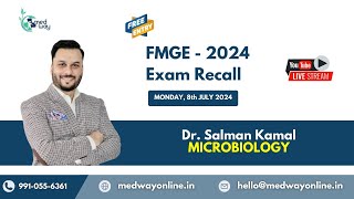 Microbiology  FMGE Recall 2024 By Dr Salman [upl. by Converse351]